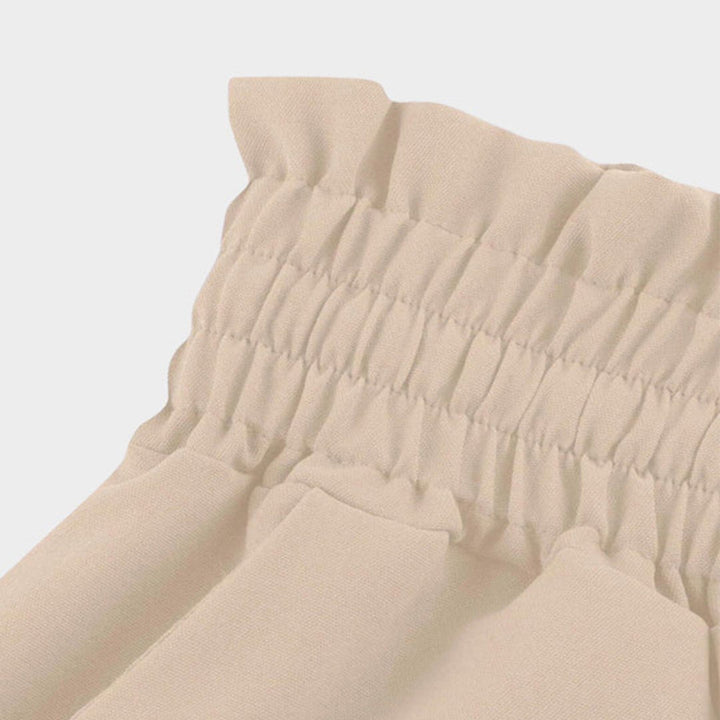 Clementine | Women's High Waisted Wide Leg Palazzo Pants - White - Image 9