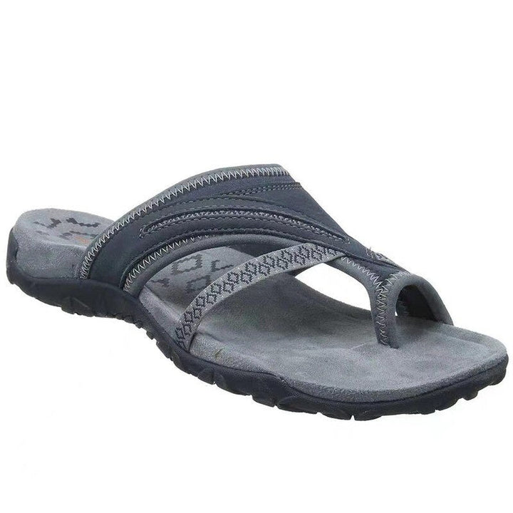 Dahlia | Women's Slip On Sandals - Black - Image 4