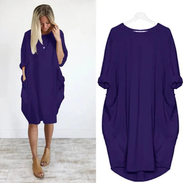 Gina™ | Elegant Pocket Dress