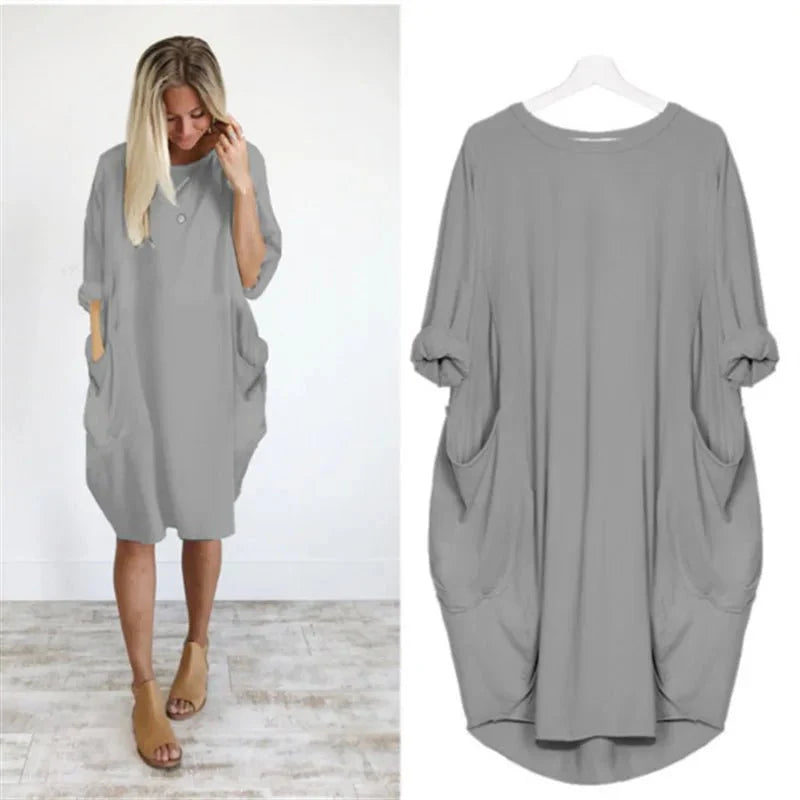 Gina™ | Elegant Pocket Dress