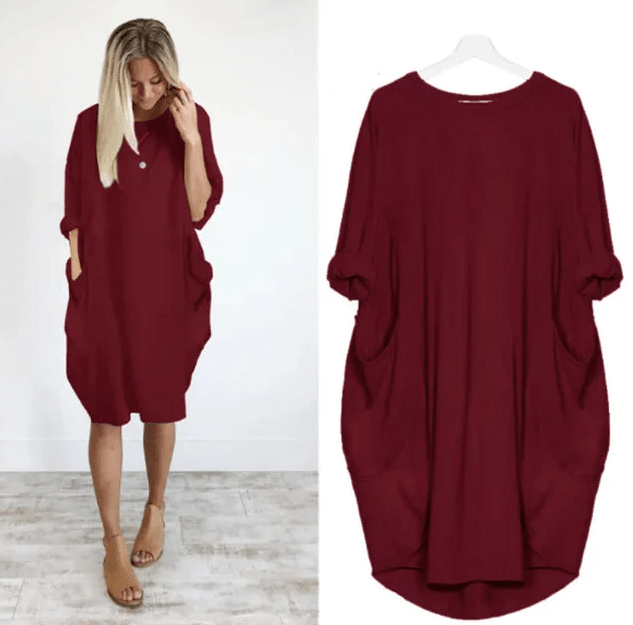Gina™ | Elegant Pocket Dress
