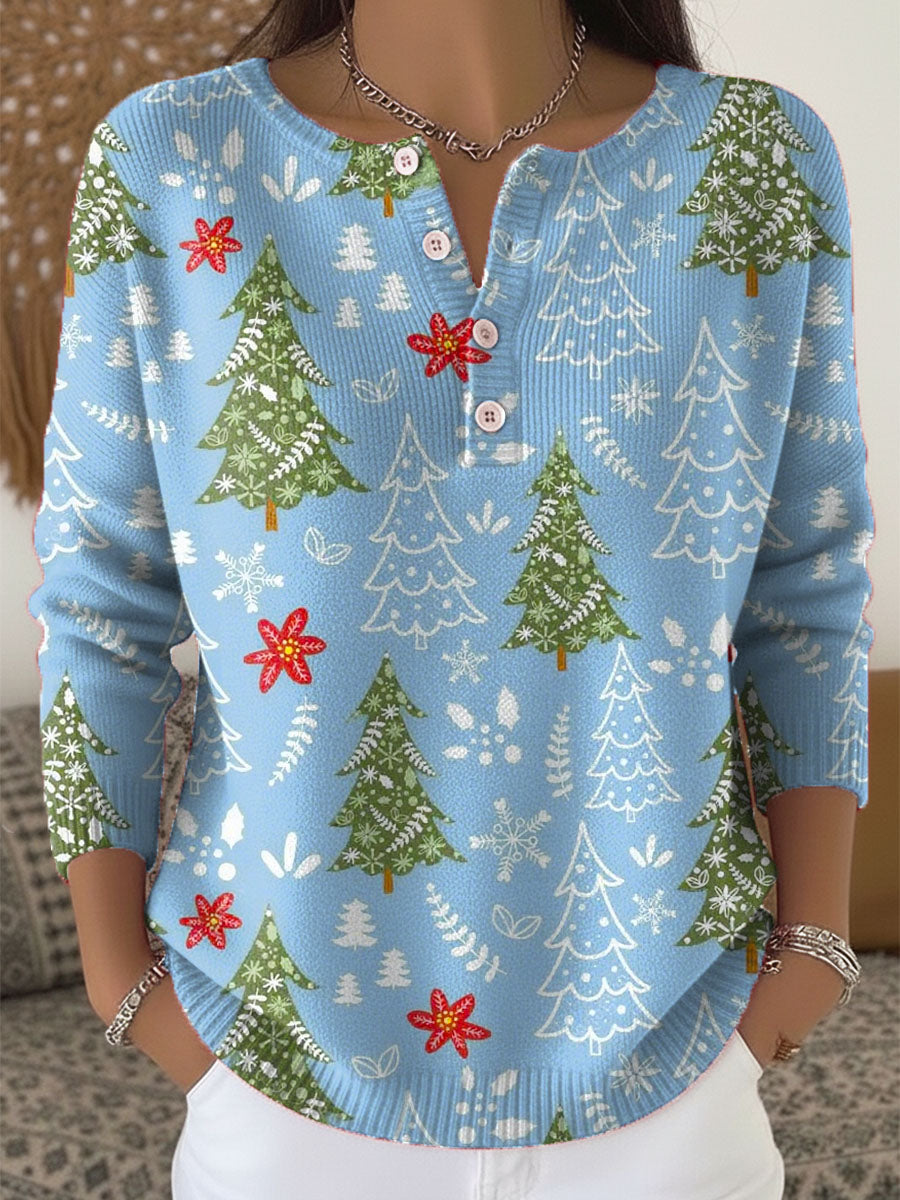 Raegan™ | Christmas Sweater with Buttons
