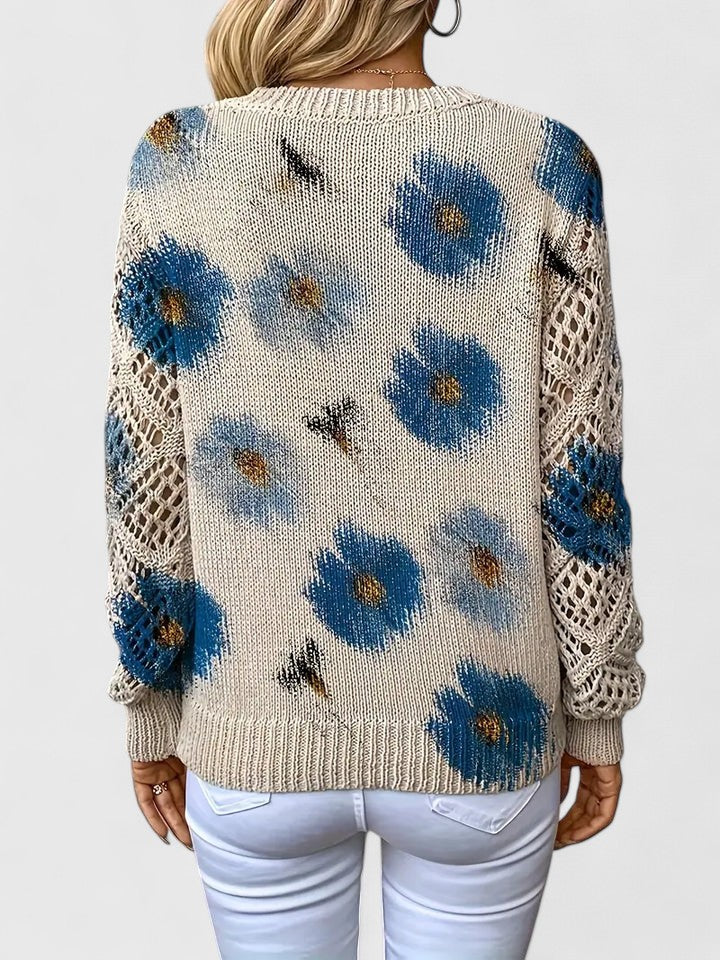 Ellie™ | Elegant Floral Pullover