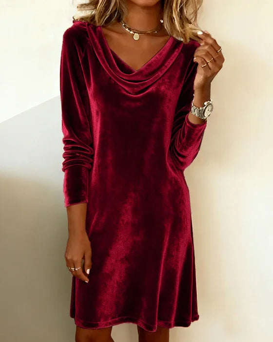 Sabrina™ | Elegant Velvet Dress