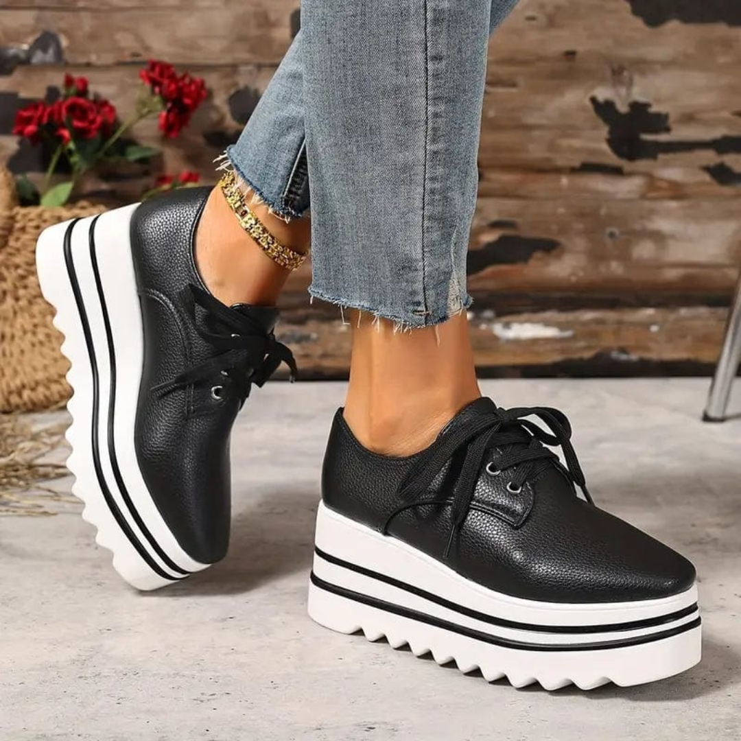 Delphine | Women's Platform Lace Up Sneakers