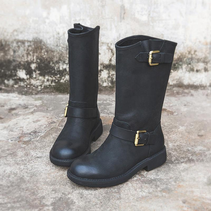 Elise™ | Buckle Boots – Bold Style, Effortless Comfort