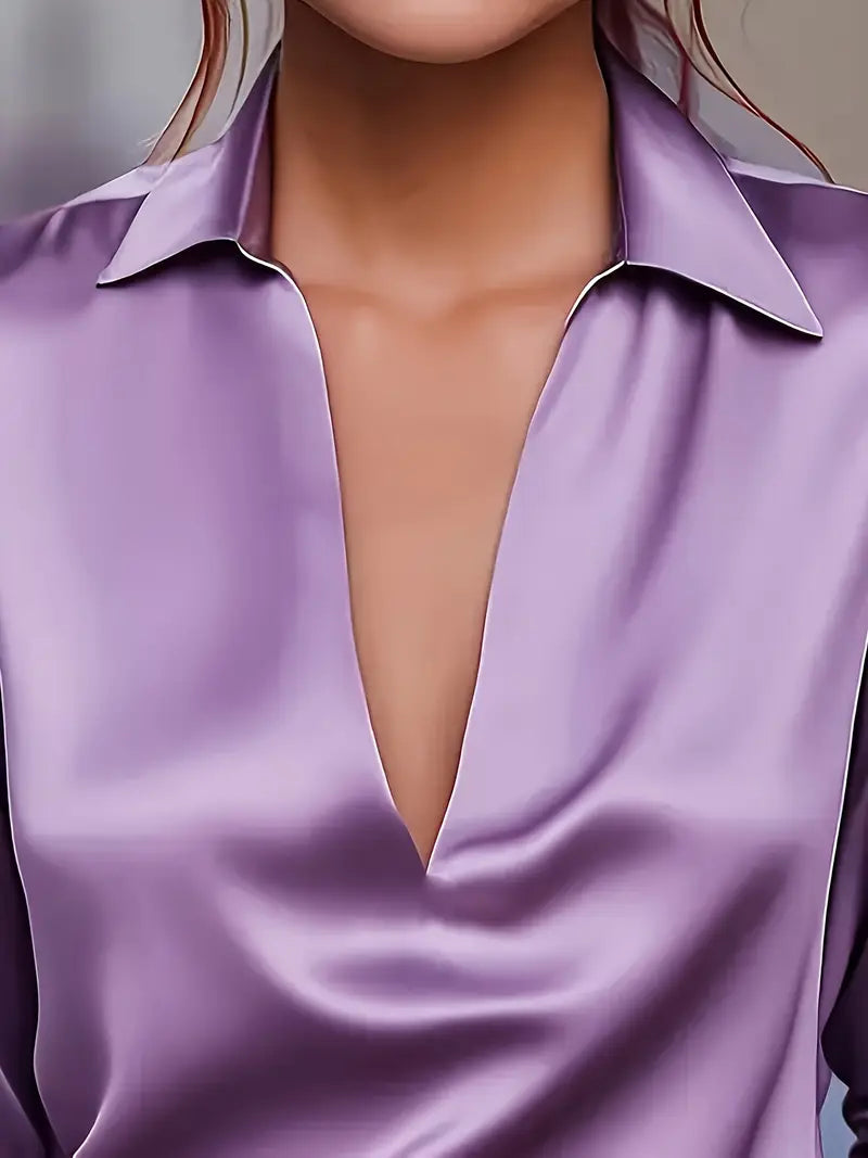 Eva™ | Premium V-Neck Blouse