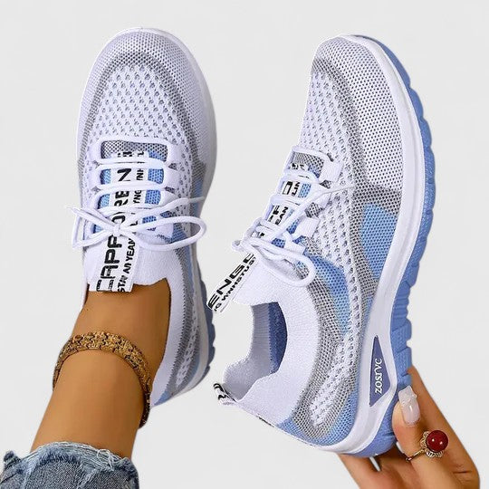 Zara | Women's Mesh Lace-Up Sneakers Lightweight Athletic Shoes