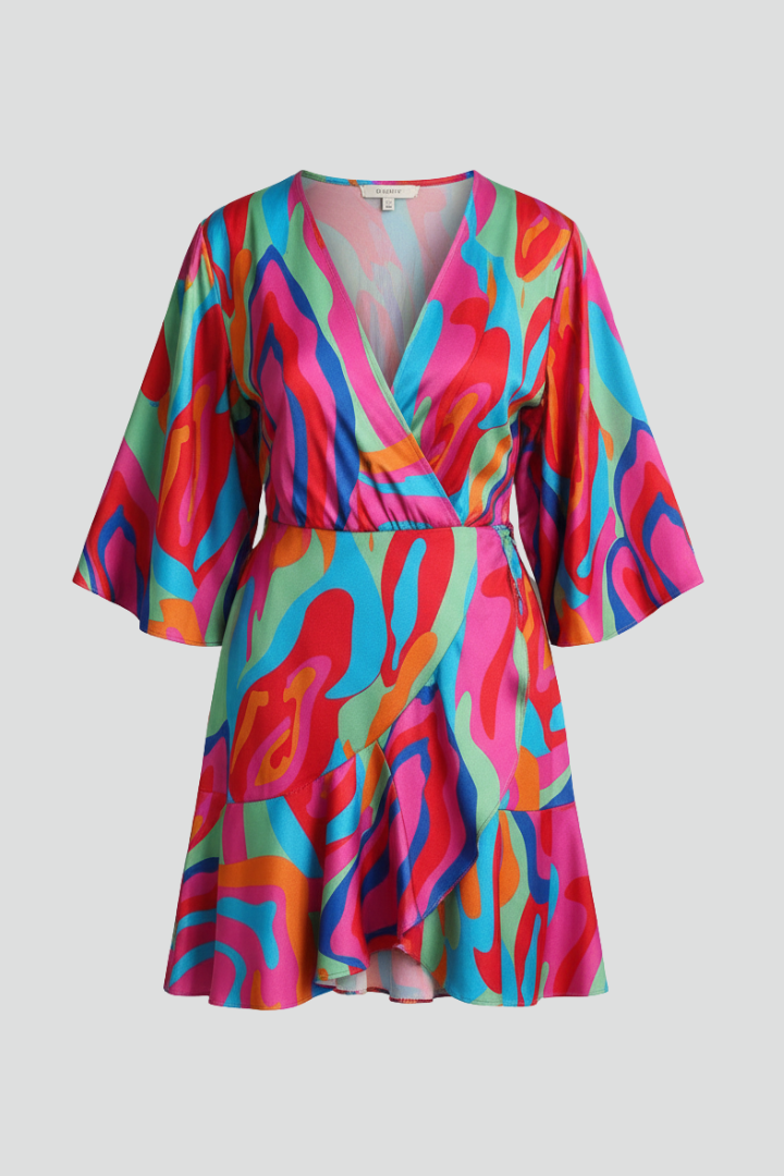 Elodie | Women's Wrap Style Mini Dress - Image 1