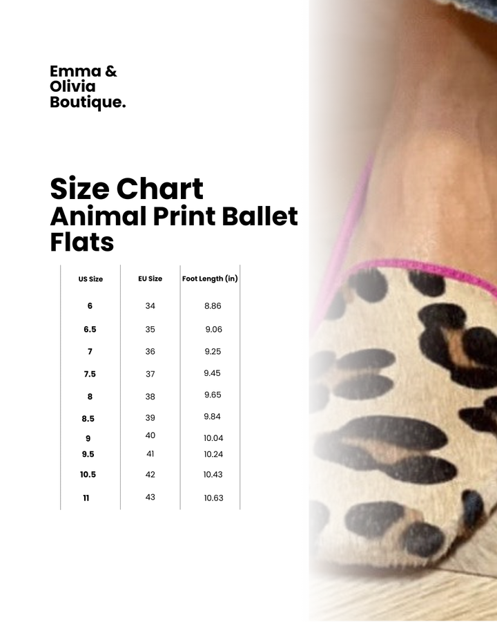 Evelyn | Women's Leopard Print Ballet Flats - Brown - Image 4