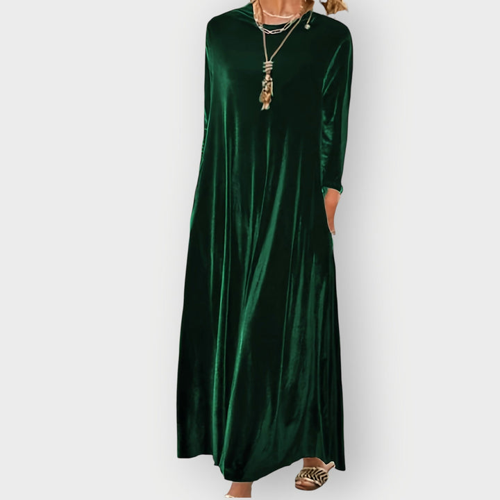 Carina™ | Luxe Velvet Flow Maxi Dress