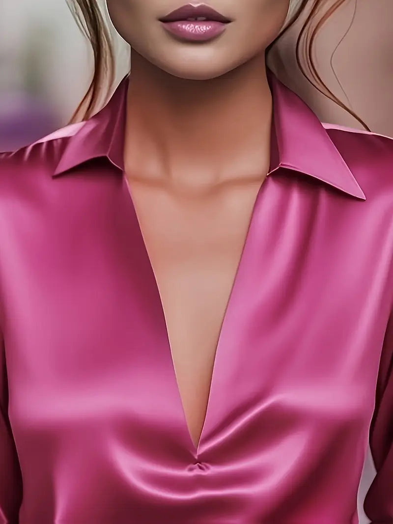 Eva™ | Premium V-Neck Blouse