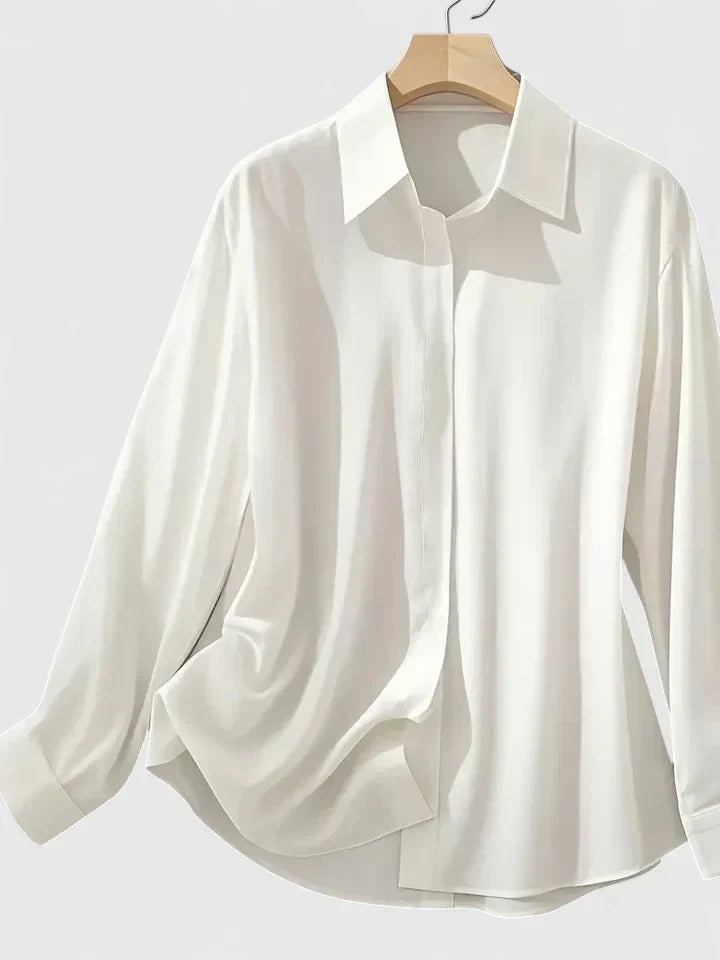 Felicity | Women's Collared Button Down Shirt - White - Image 1