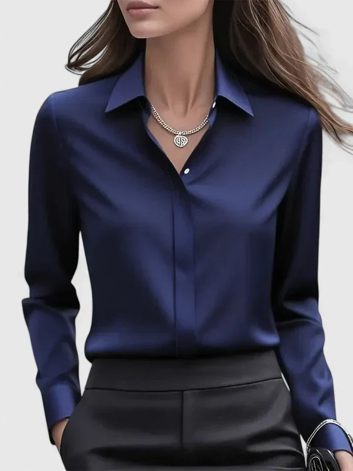 Felicity | Women's Collared Button Down Shirt - White - Image 10