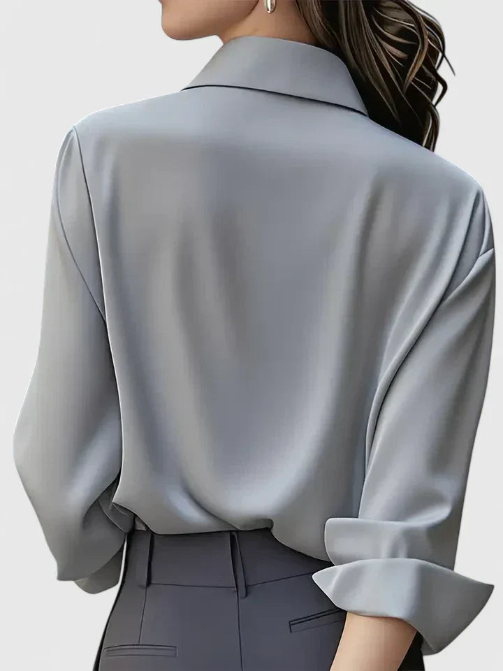 Felicity | Women's Collared Button Down Shirt - White - Image 11