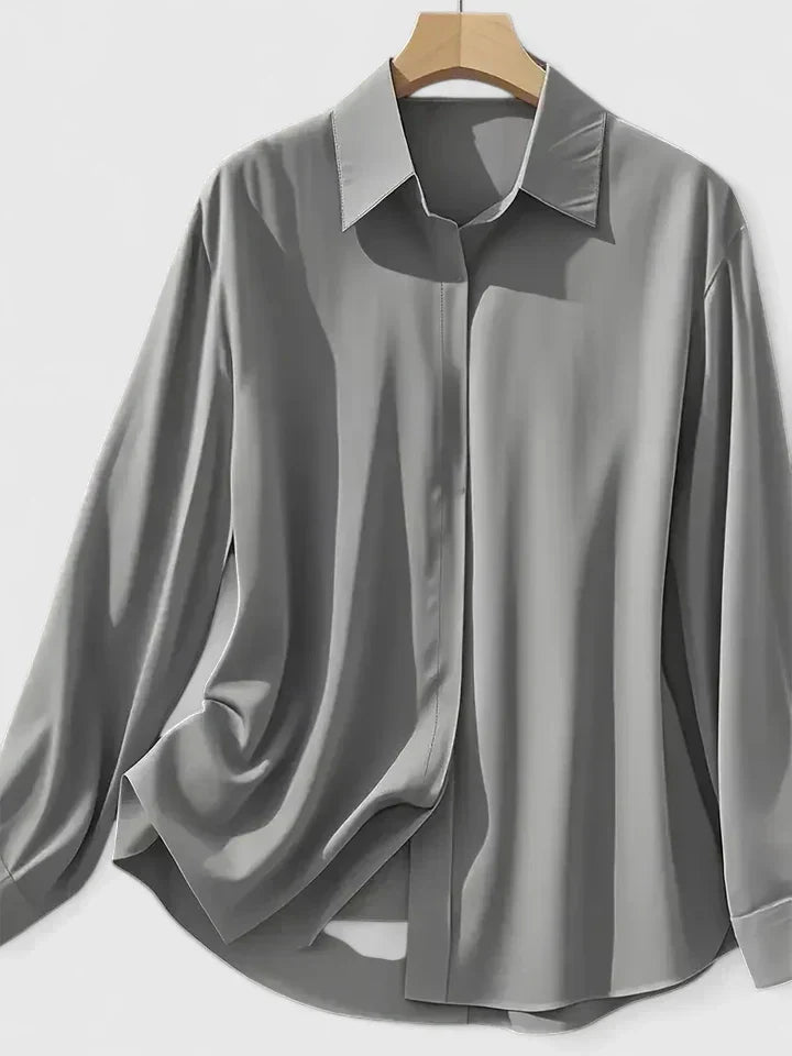 Felicity | Women's Collared Button Down Shirt - White - Image 2