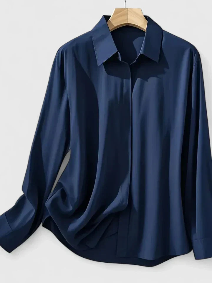 Felicity | Women's Collared Button Down Shirt - White - Image 4