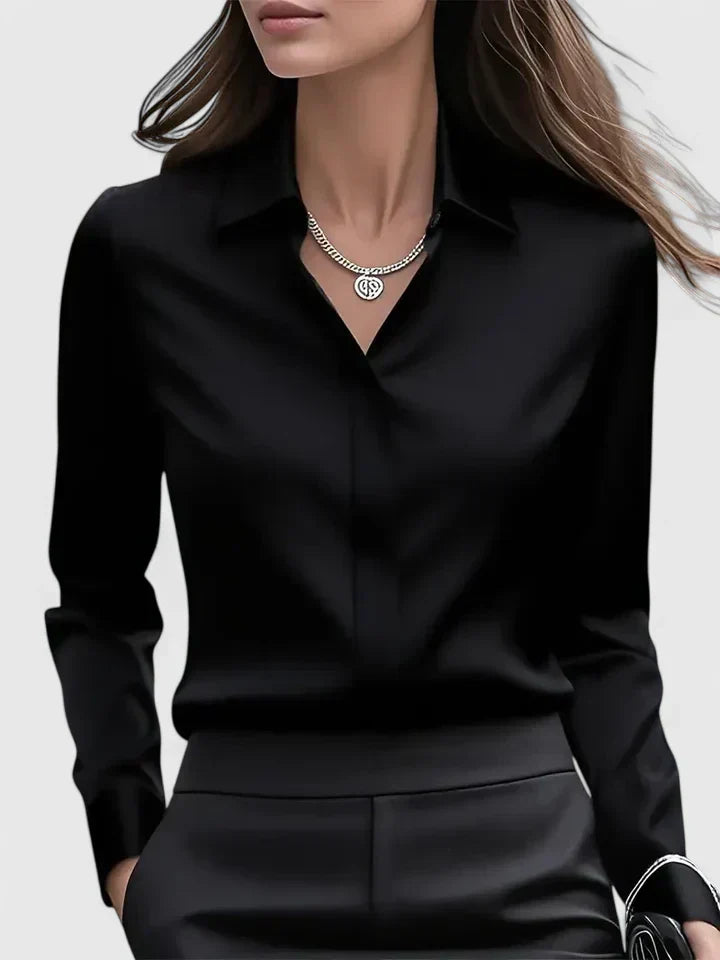 Felicity | Women's Collared Button Down Shirt - White - Image 9