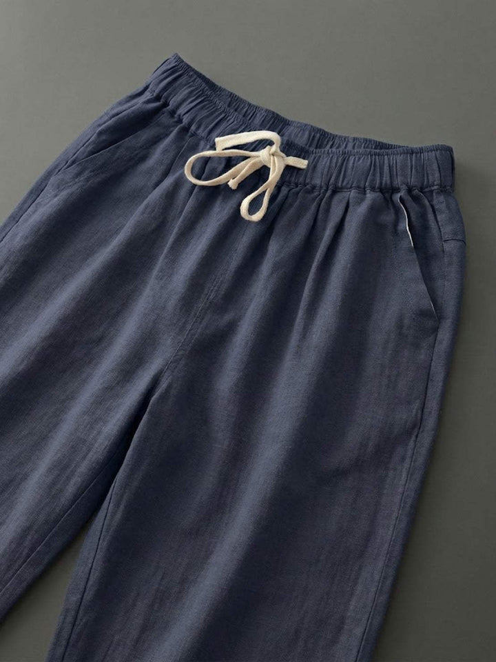 Felicity | Women's Drawstring Casual Pants - Beige - Image 14