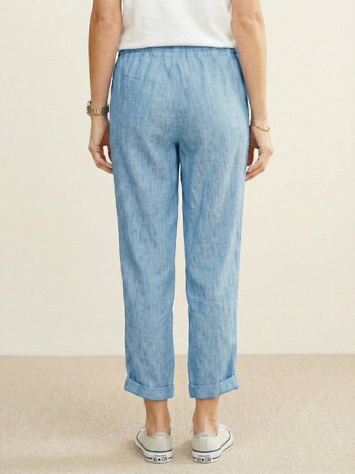 Felicity | Women's Drawstring Casual Pants - Beige - Image 23