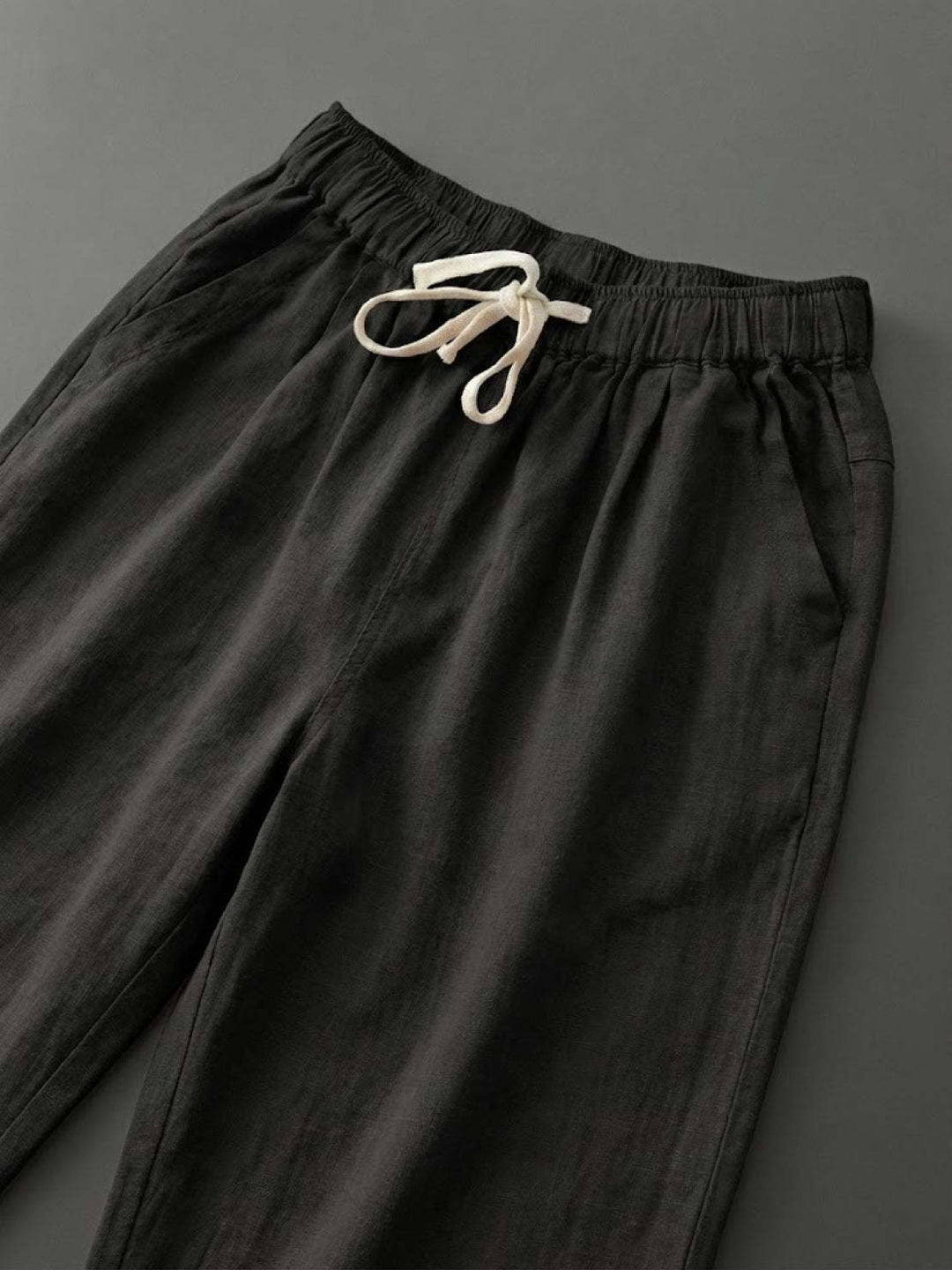 Felicity | Women's Drawstring Casual Pants - Beige - Image 7