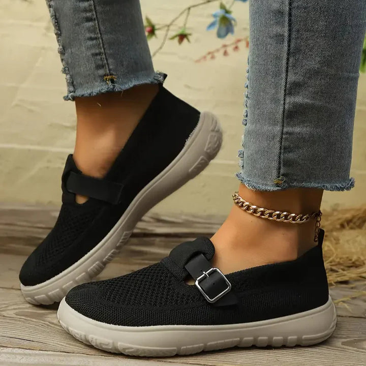 Francesca | Women's Mary Jane Comfort Shoes - Beige - Image 3