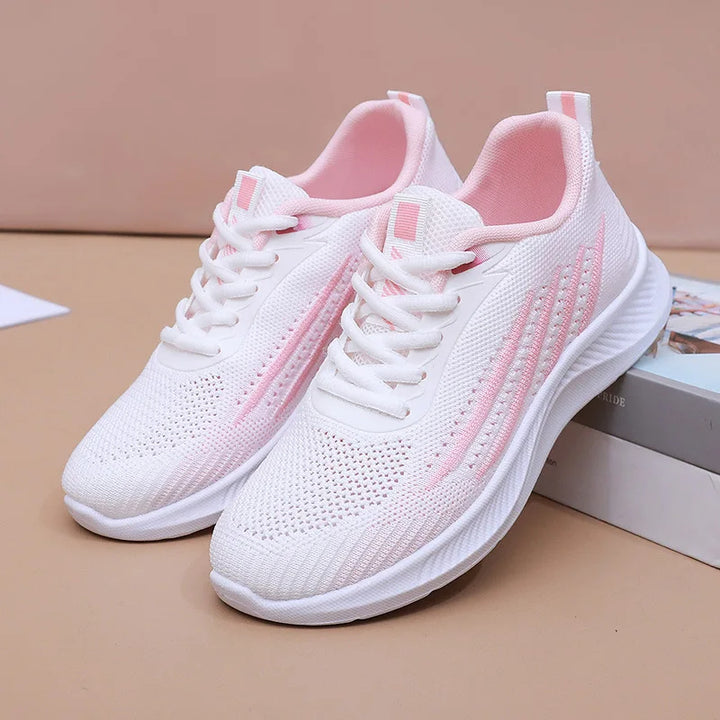 Freya | Women's Athletic Running Sneakers - Grey - Image 3
