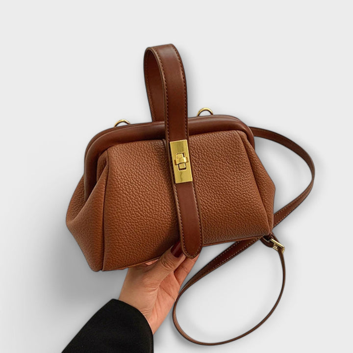 Hadleigh | Women's Mini Top Handle Turn Lock Crossbody Bag - Image 1