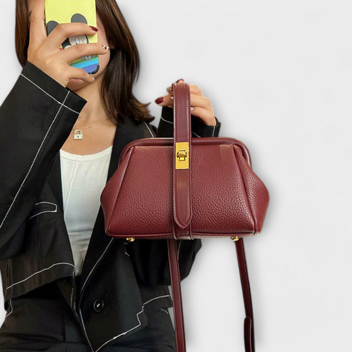 Hadleigh | Women's Mini Top Handle Turn Lock Crossbody Bag - Image 10