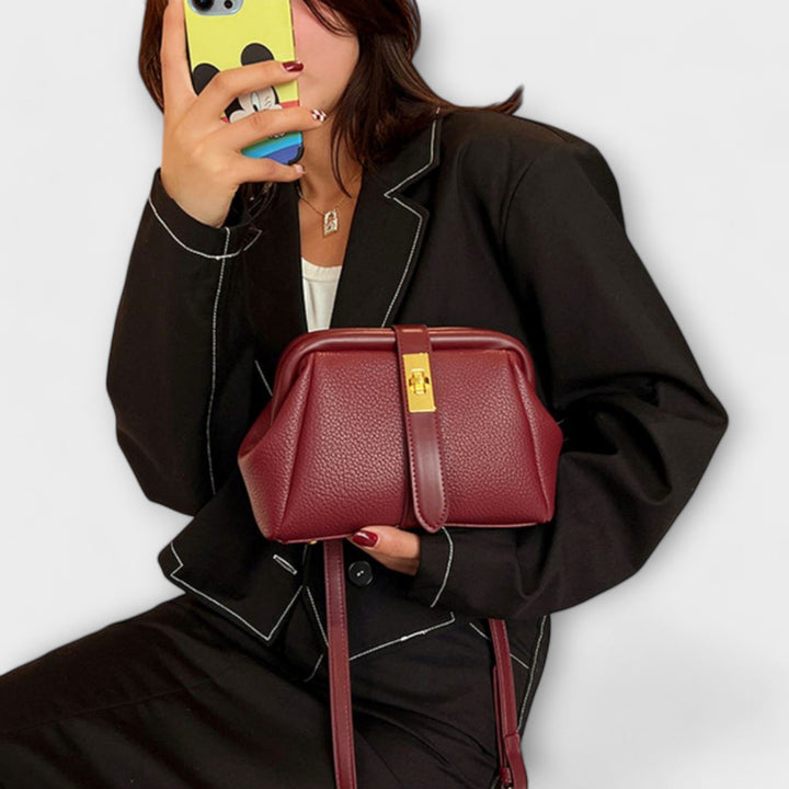 Hadleigh | Women's Mini Top Handle Turn Lock Crossbody Bag - Image 11