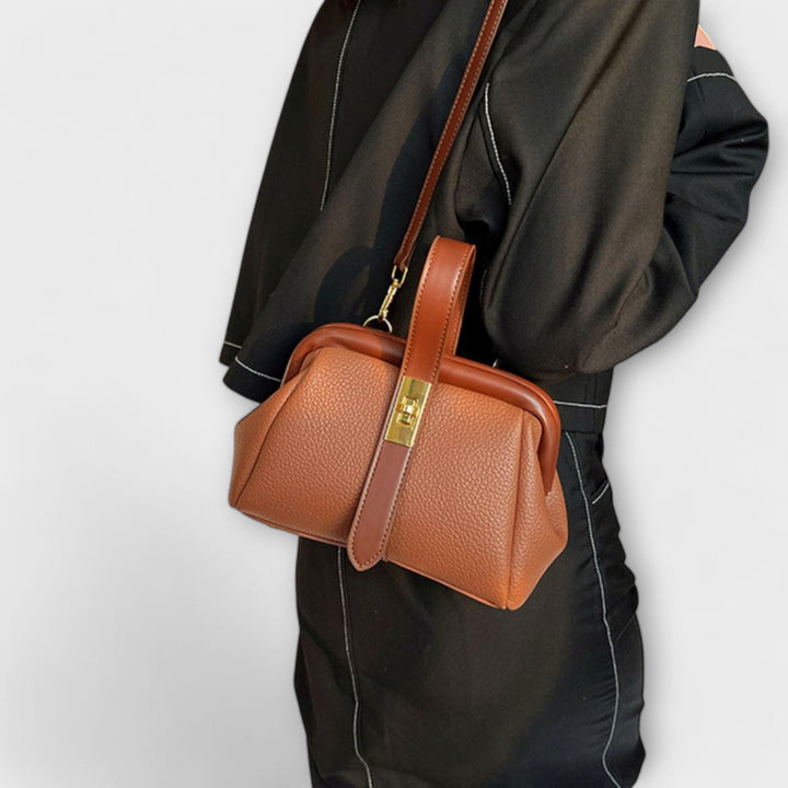 Hadleigh | Women's Mini Top Handle Turn Lock Crossbody Bag - Image 4