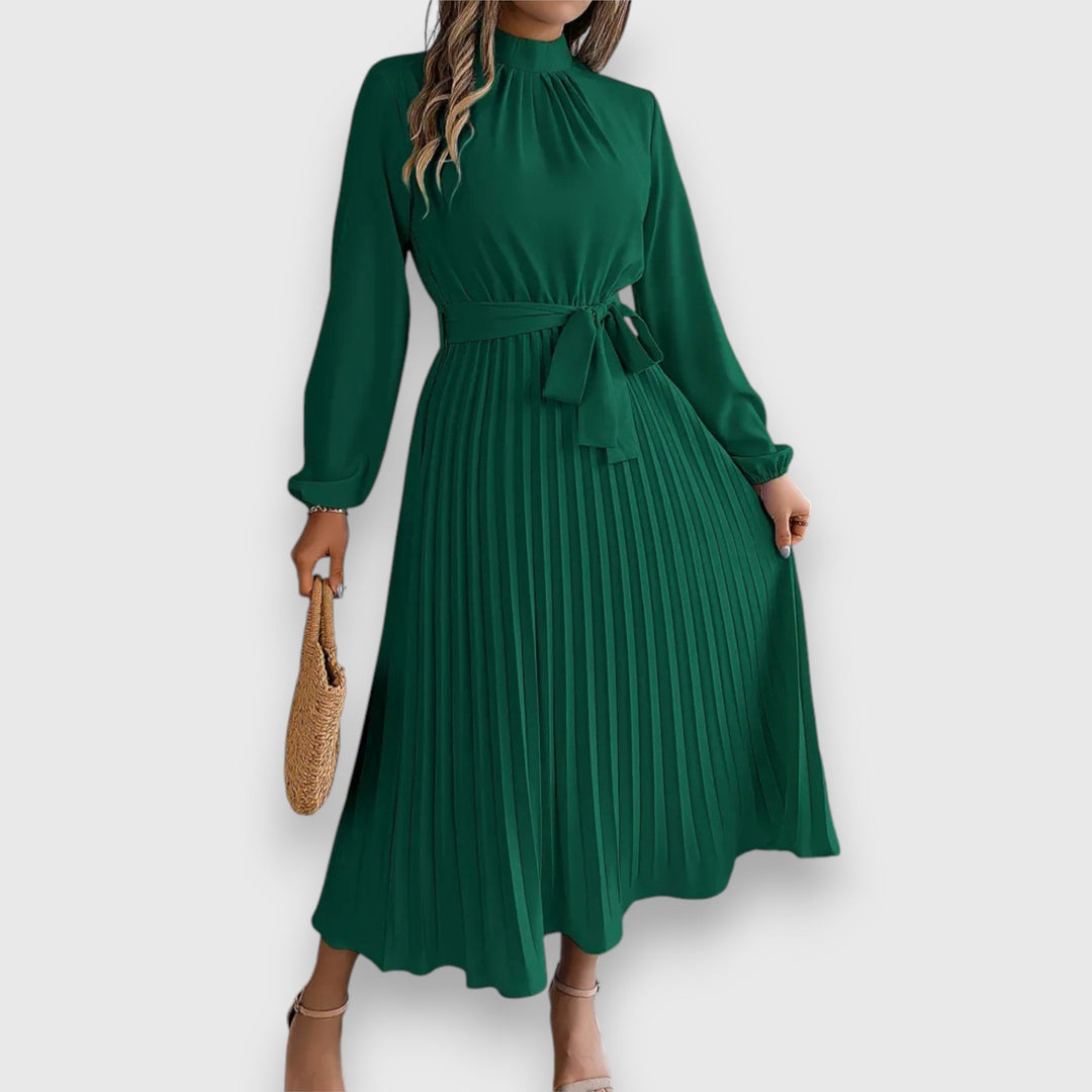 Rebecca™ | Elegant Pleated Midi Dress