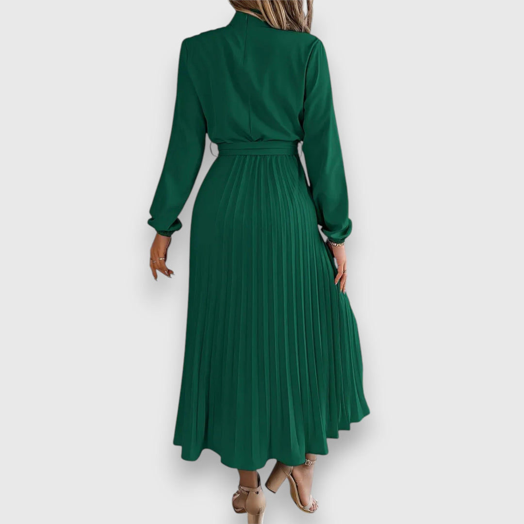 Rebecca™ | Elegant Pleated Midi Dress