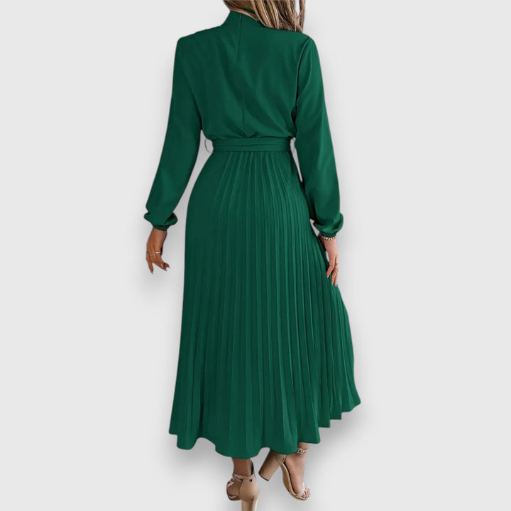 Rebecca™ | Elegant Pleated Midi Dress