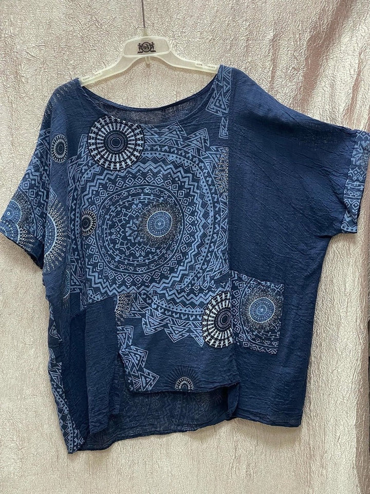 Zahara | Women's Mandala Print Top & Wide Leg Pants Co-Ord Set