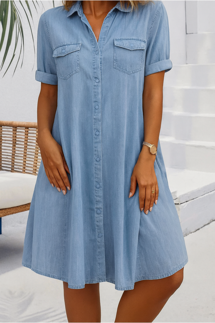 Jennifer™ | Lightweight Denim-look Dress