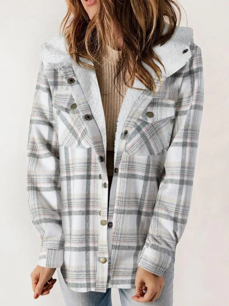 Cathy™ | Cozy Plaid Fleece-Lined Jacket