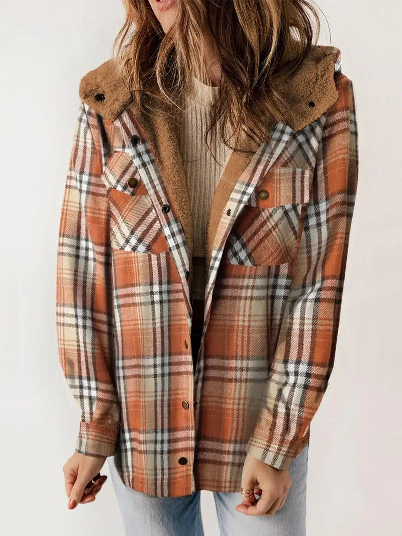 Cathy™ | Cozy Plaid Fleece-Lined Jacket