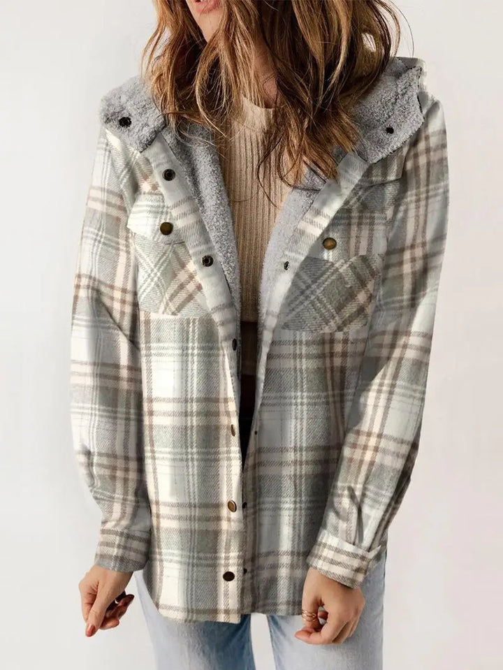 Cathy™ | Cozy Plaid Fleece-Lined Jacket