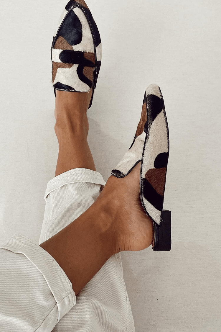 Jasmine | Women's Abstract Print Slip On Loafers - Image 2