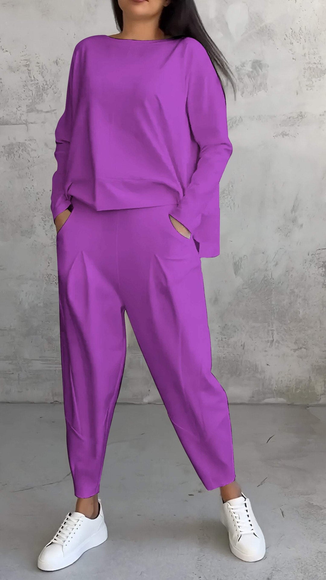 Nora | Women's 2 Piece Lounge Set Long Sleeve Top and Pants