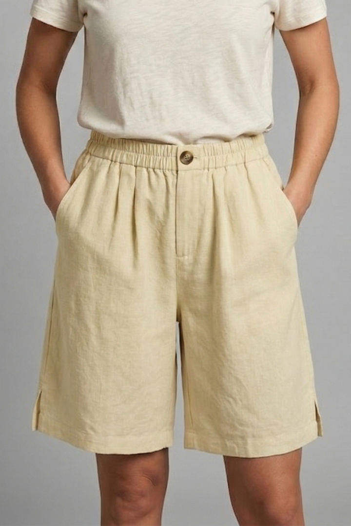 Juniper | Women's Elastic Waist Relaxed Fit Shorts - Green - Image 8