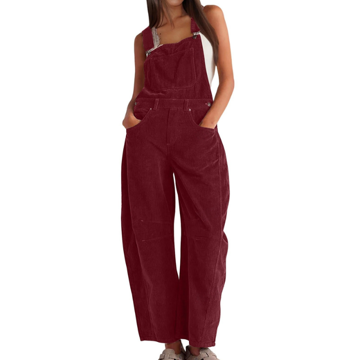 Juniper | Women's Wide Leg Sleeveless Overall - Peach - Image 3