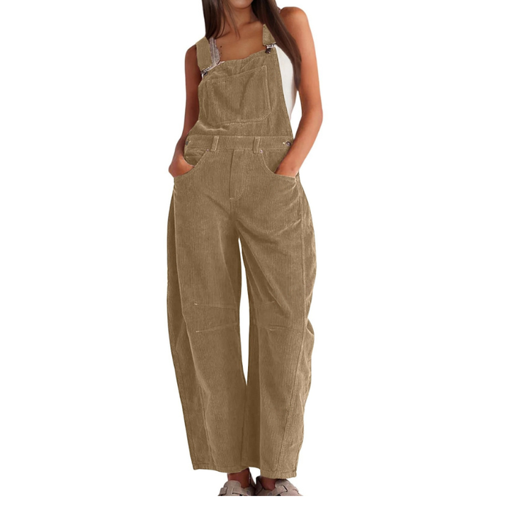 Juniper | Women's Wide Leg Sleeveless Overall - Peach - Image 4