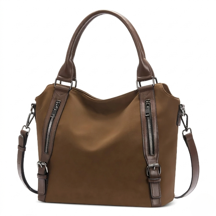 Kira | Women's Brown Shoulder Tote Bag - Brown - Image 4