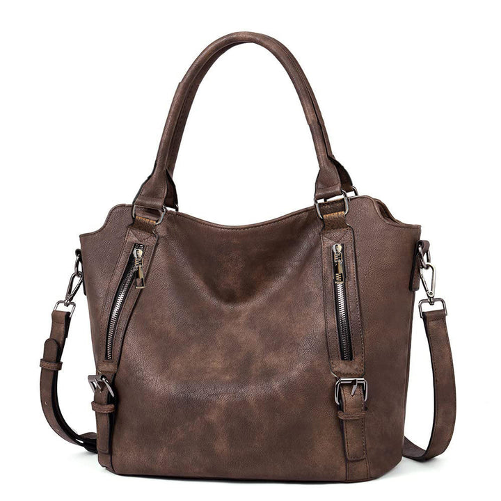 Kira | Women's Brown Shoulder Tote Bag - Brown - Image 5