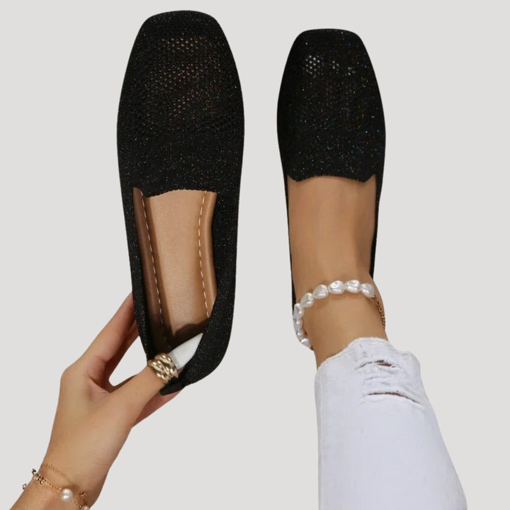 Lyralei | Women's Slip On Knit Flats - Grey - Image 3