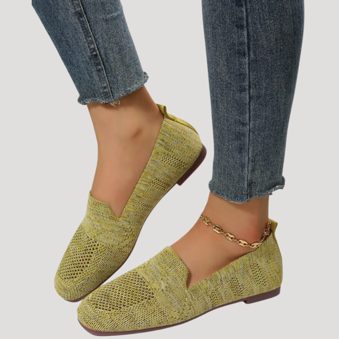 Lyralei | Women's Slip On Knit Flats - Grey - Image 6