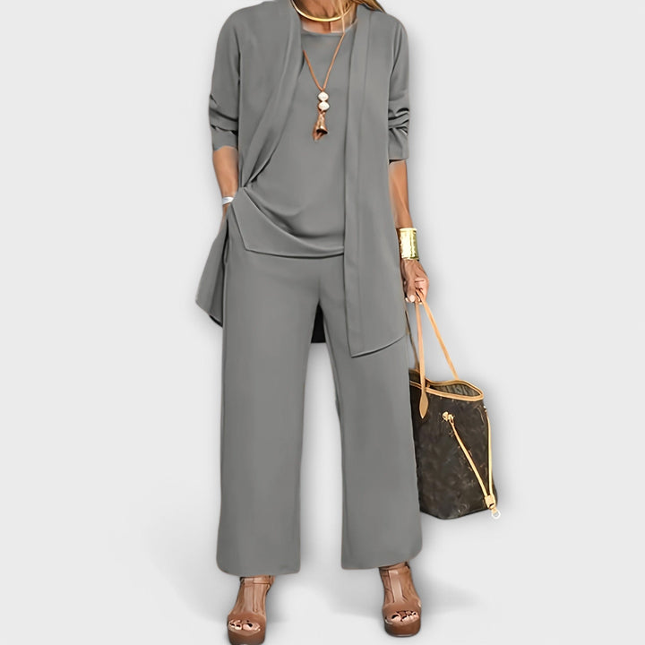 Lysander | Women's Three Piece Coordinated Set - Grey - Image 1