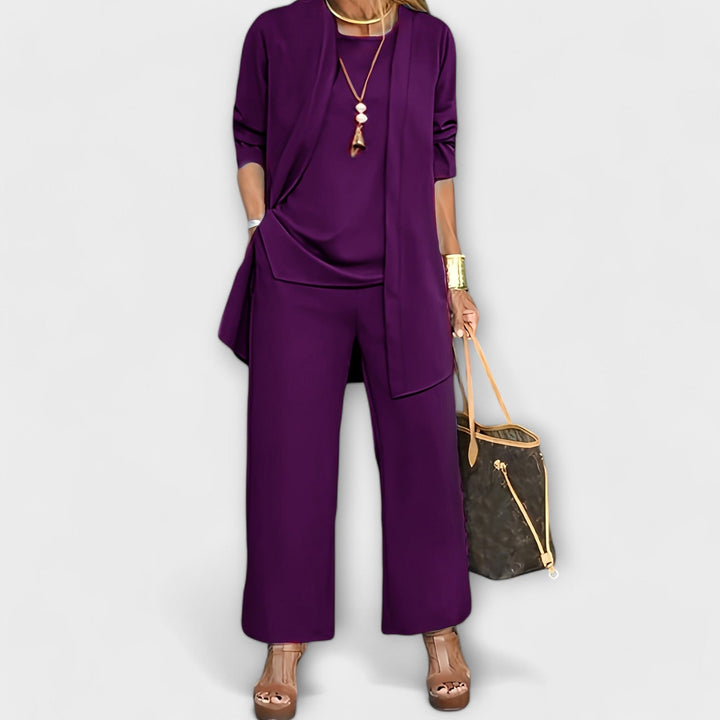 Lysander | Women's Three Piece Coordinated Set - Grey - Image 9